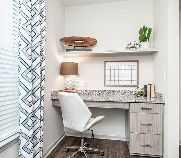 West End apartments in Richmond VA - The Madison Apartments Built-in computer desks