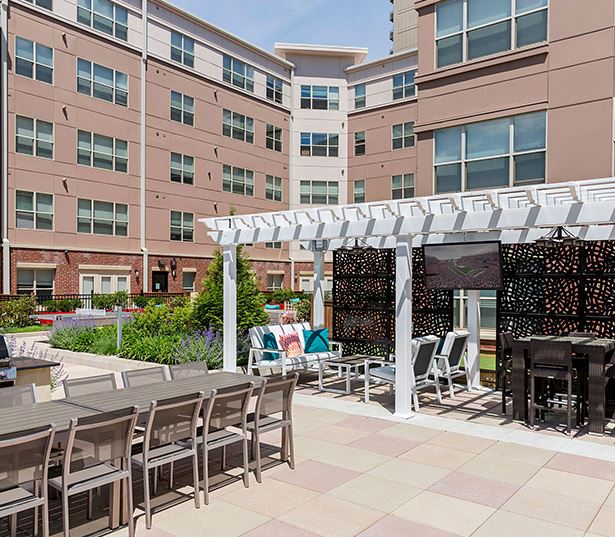 Malden Square Apartments | Apartments near Cambridge | outdoor lounge