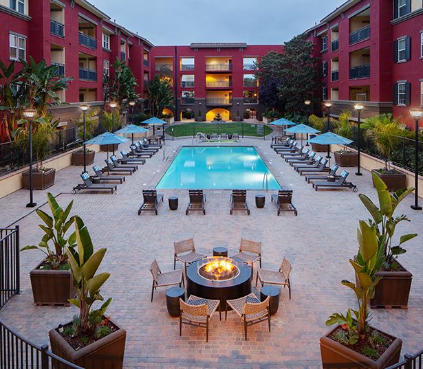 Clairemont apartments for rent in San Diego - Mira Bella Large saltwater swimming pool
