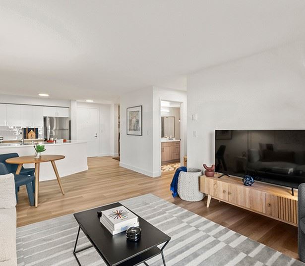 Downtown Seattle apartments - Neptune model living room