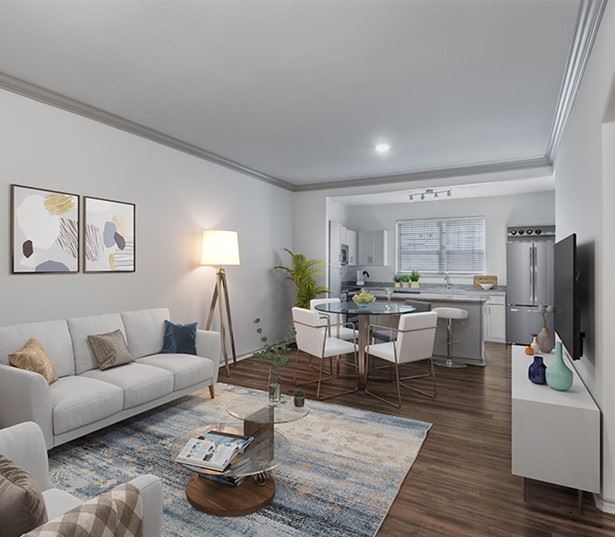 Apartments in Charlotte NC - Promenade Park - Living Room