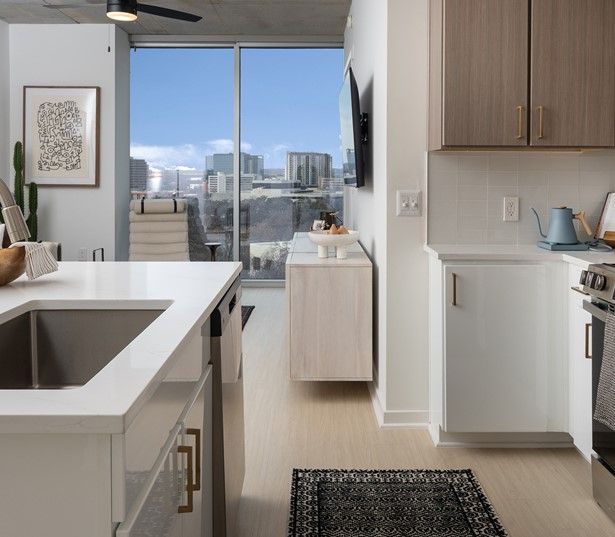 Austin apartments for rent downtown - SkyHouse Austin Granite countertops 