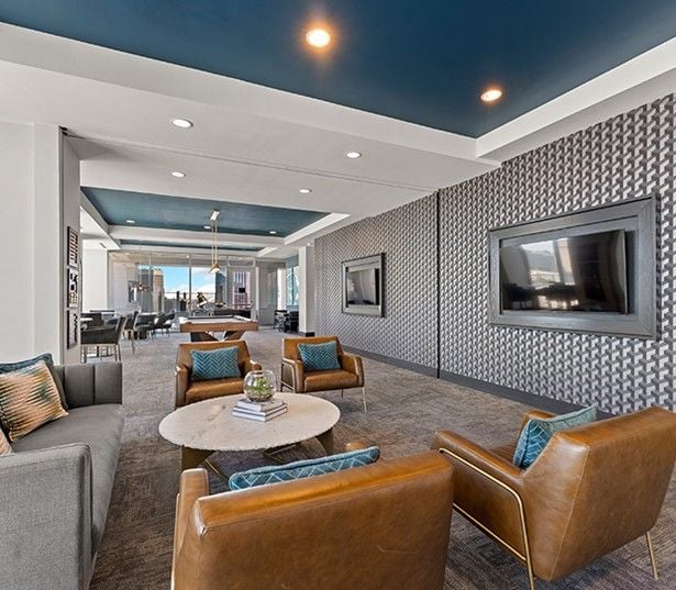 SkyHouse Dallas - Billiards - Downtown Dallas Apartments
