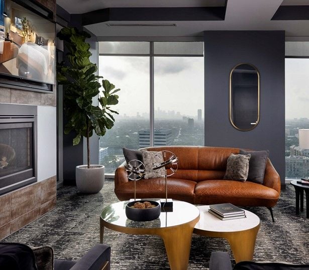 Apartments near galleria houston - SkyHouse River Oaks SkyLounge