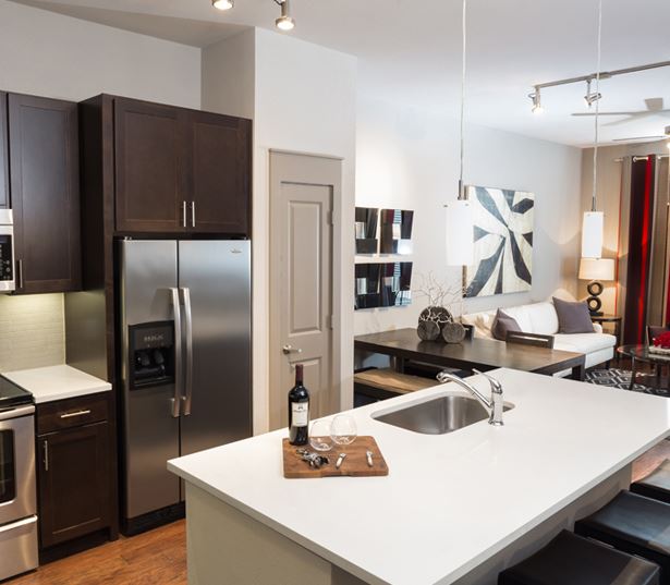 The Icon at Ross offers stainless steel appliances - Dallas Arts District Apartments