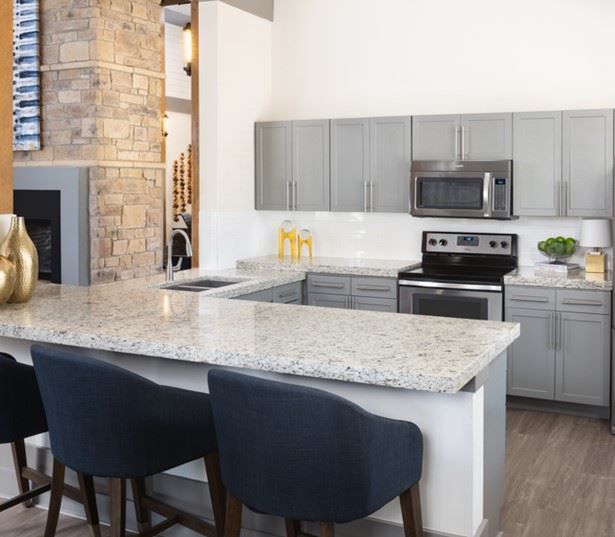 South Austin apartments in Austin ISD - Ridgeview - Entertaining Kitchen