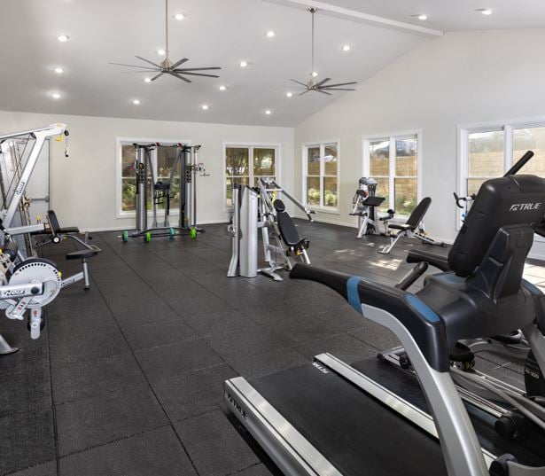 Tech Ridge Apartments in Austin - Settlers Ridge - Expansive fitness center