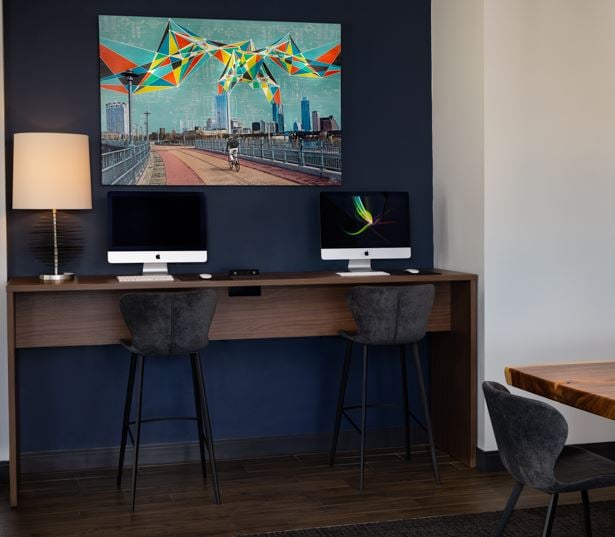 SkyHouse Austin apartments on Rainey Street - Resident business center