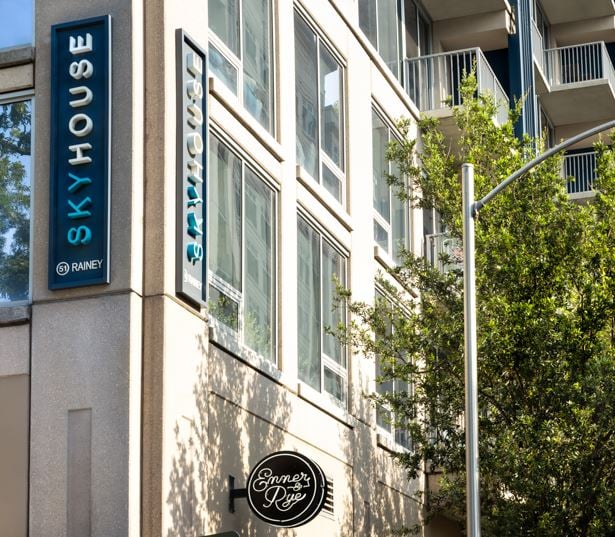 SkyHouse Austin apartments for rent downtown - Austin's popular Rainey Street neighborhood