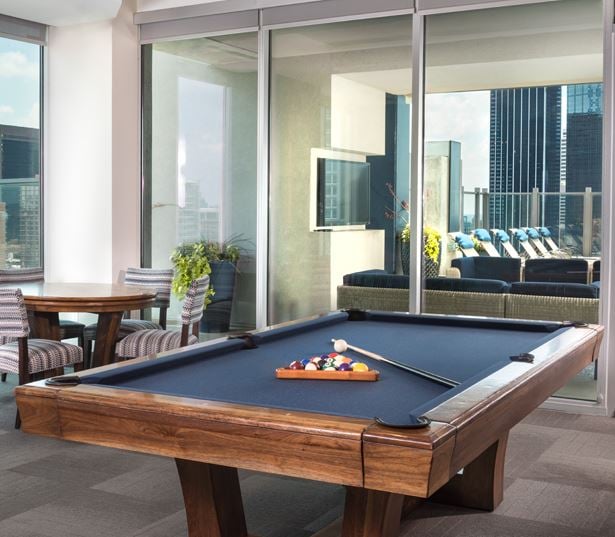 SkyHouse Dallas - Billiards - Downtown Dallas Apartments