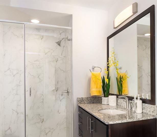 River Oaks District apartments for rent in Houston - SkyHouse River Oaks bathrooms