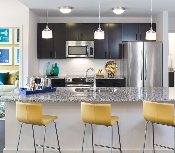 Apartments near galleria mall - SkyHouse River Oaks Kitchen