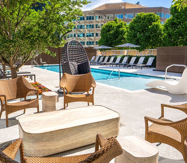 Signature at Reston Town Center Apartments - Reston, VA - poolside retreat