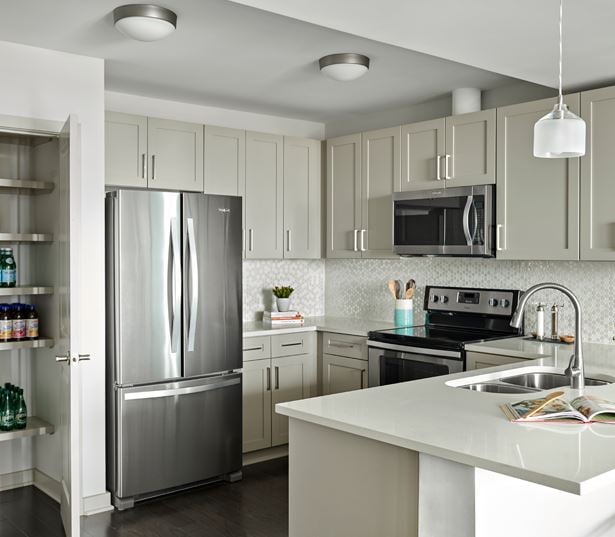 SkyHouse Nashville built-in pantry Nashville TN - south nashville apartments