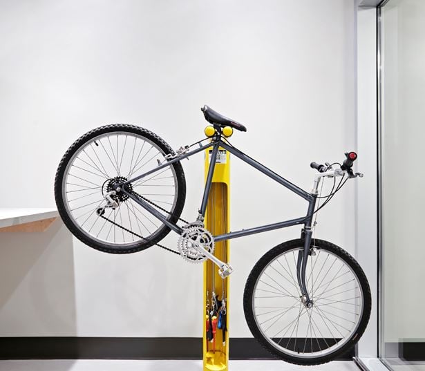 SkyHouse Nashville Dero bike maintenance station Nashville TN - Music Row