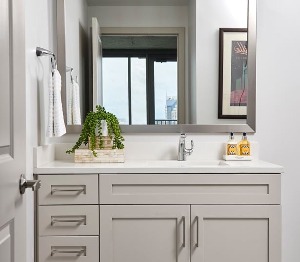 SkyHouse Nashville bathroom Nashville TN - nashville downtown apartments for rent
