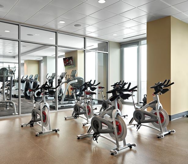 SkyHouse Nashville Apartments for rent in midtown - fitness studio 