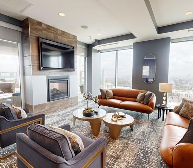 Apartments near galleria houston - SkyHouse River Oaks SkyLounge