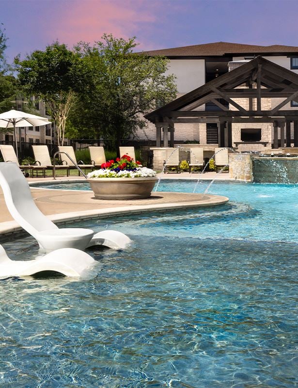 StoneLedge Apartments - Expansive tanning areas - Apartments near DFW Airport