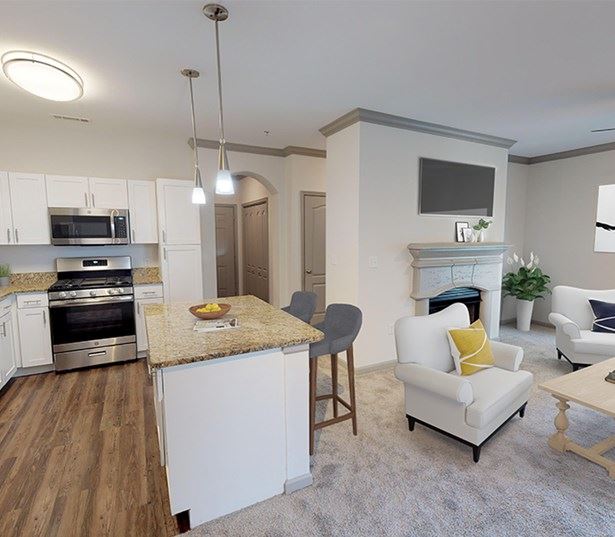 Highlands at Dearborn 9' ceilings crown moldings and gas fireplaces available Peabody MA - Route 1
