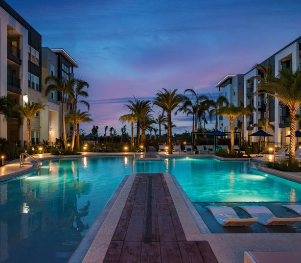 Old Tampa Bay Apartments for Rent - The Residence Peninsula - Pool