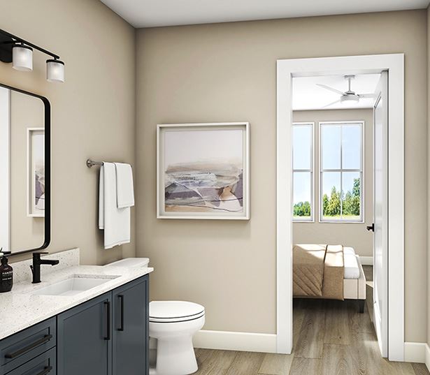 The Henslow Daniel Island - spa-styled bathrooms - Charleston Apartments
