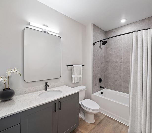The Henslow Daniel Island - spa-styled bathrooms - Charleston Apartments