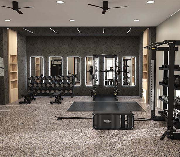 The Henslow Daniel Island - fitness center and studio - Charleston, SC Apartments