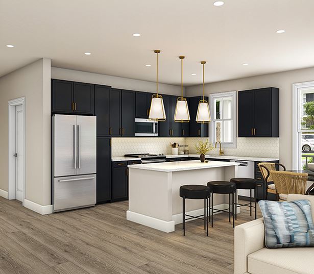 The Henslow Daniel Island - contemporary kitchens - Charleston Apartments