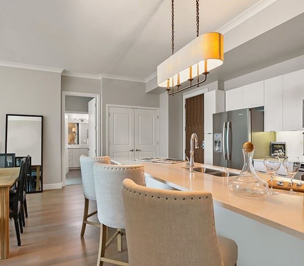 West Paces Road apartments in Atlanta - The Residence Buckhead Atlanta quartz countertops