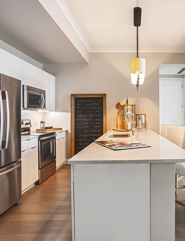 buckhead apts for rent - The Residence Buckhead Atlanta stainless steel appliances