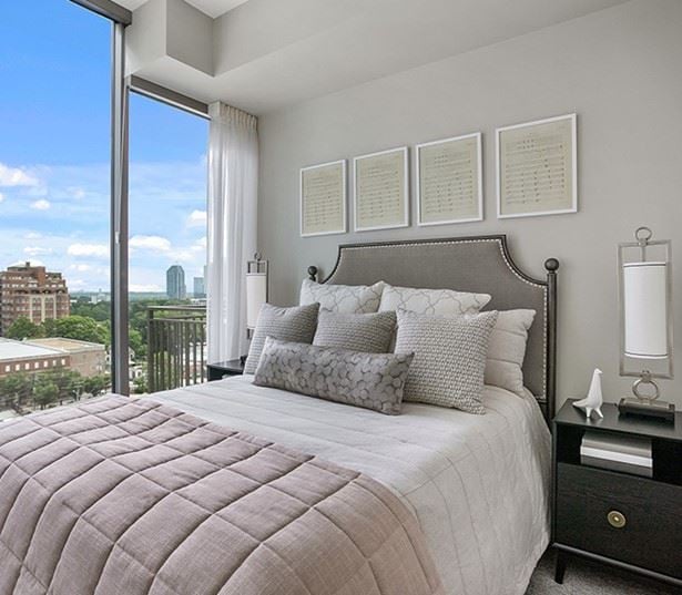 Peachtree Road apartments in Buckhead - The Residence Buckhead Atlanta walk-in closets