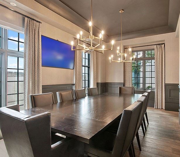Peachtree Road apartments near Spanx - The Residence Buckhead Atlanta grand dining room