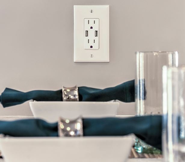 Mecklenburg County Apartments in South Charlotte - The Links Rea Farms - USB outlets