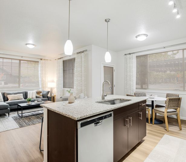 Victory Flats apartments in Cedar Hills - Open floor plans