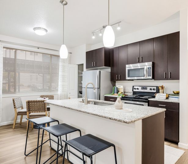 Victory Flats apartments in Beaverton, OR - Modern Kitchen