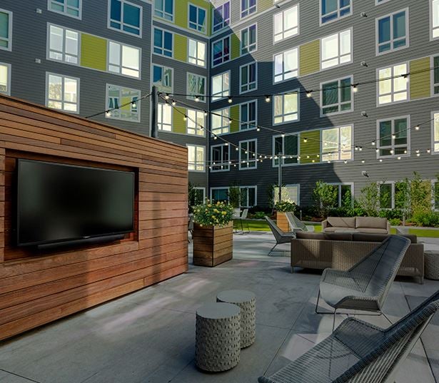 Velo Forest Hills Apartments - Jamaica Plain apartments in Boston - courtyard