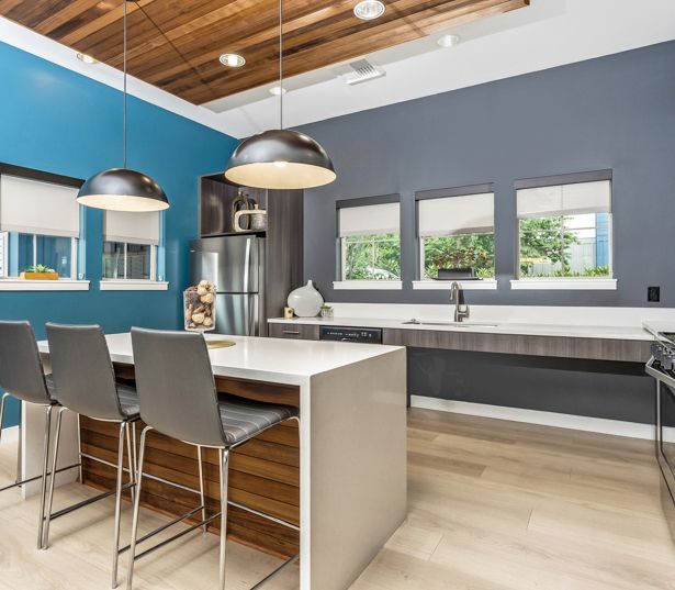 Victory Flats apartments in Beaverton - Clubhouse kitchen