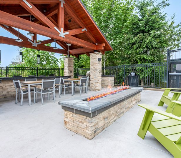 Beaverton apartments for rent near the Elmonica Max Station - Victory Flats Outdoor fire pit