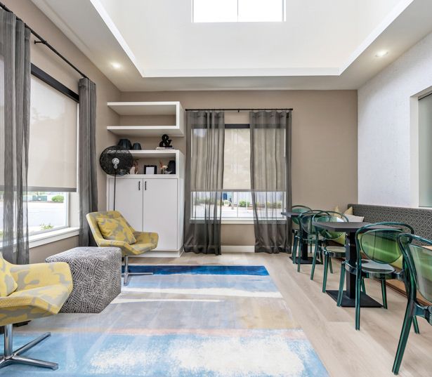 Beaverton apartments near Max Blue Line - Victory Flats Resident coworking spaces