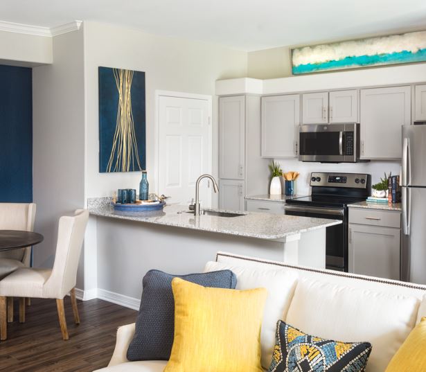 Villas at Stonebridge Ranch - model kitchen - Stonebridge Ranch Apartments in McKinney, TX
