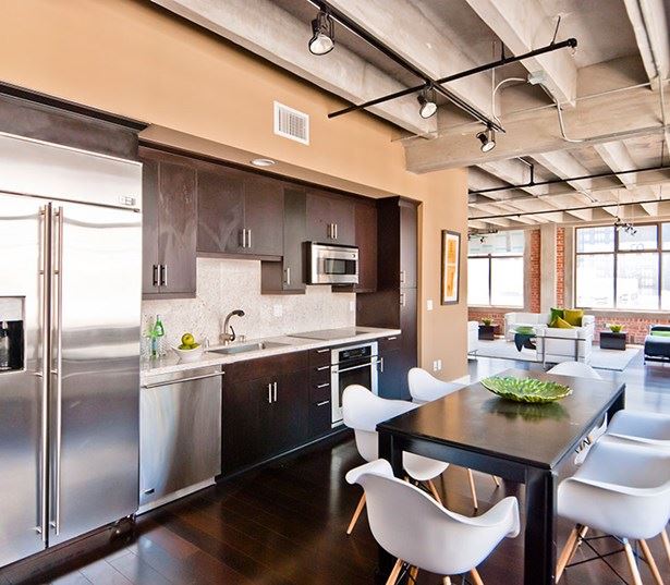 Financial District apartments for rent near Staples Center - Brockman Lofts Designer Gourmet kitchen