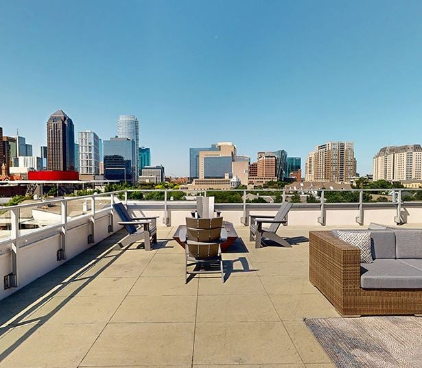 Uptown Dallas Apartments for Rent - Stella Apartments Uptown - Rooftop Lounge Virtual Tour