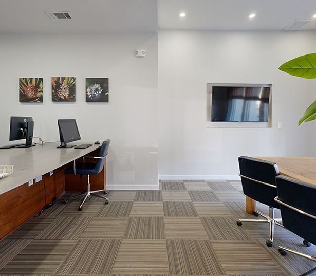Pet friendly apartments in Dallas - Larq Henderson - Business Center Virtual Tour