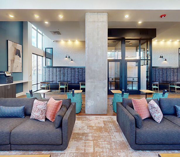 Apartments in Ballpark Denver - The Battery on Blake Street - Cafe Lounge Virtual Tour