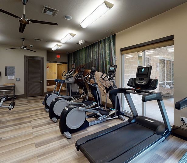 Texas Medical Center apartments for rent - District at Greenbriar fitness center virtual tour