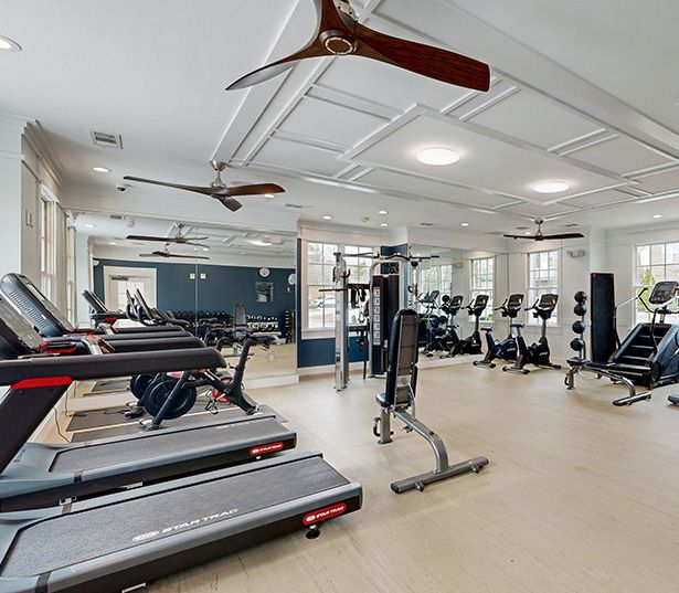 Adams Creek apartments - Artisan Station Apartments fitness center virtual tour