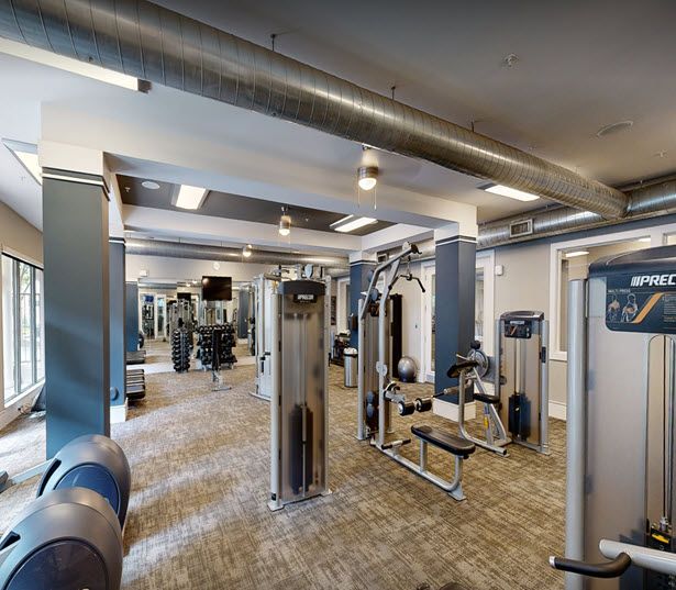 Fitness Center and Yoga / Spin Studio virtual tour | Charlotte, NC | Silos South End Apartments
