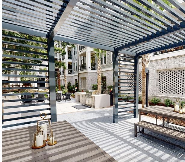 Pet Friendly Apartments on Daniel Island - The Henslow Daniel Island - Grill Area/ Fire Pit