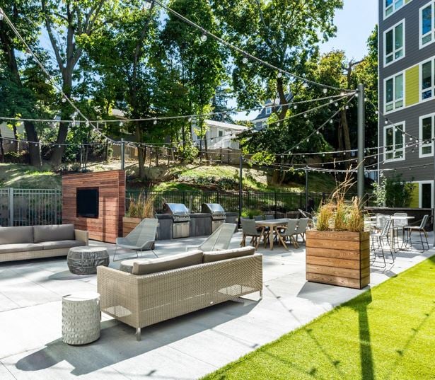 Velo Forest Hills Apartments - Boston, MA apartments - Outdoor Lounge Virtual Tour